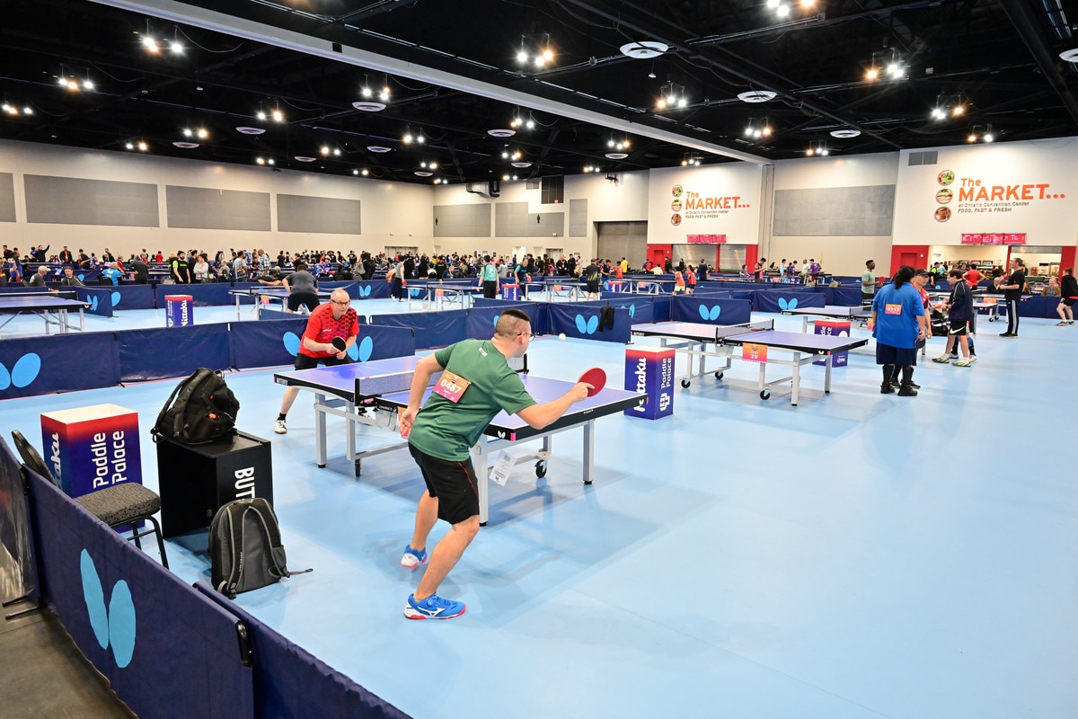 Butterfly Table Tennis Sport Flooring - Light Blue - Venue 2